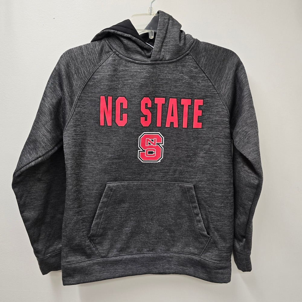 Colosseum NC State Wolfpack Youth Medium 12-14 Hoodie Gray Heather Pullover